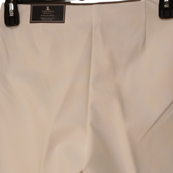 Jules & Leopold -NWT White Skinny Pants W/Cropped Leg Elastic Waist, Size Medium - Picture 4 of 13